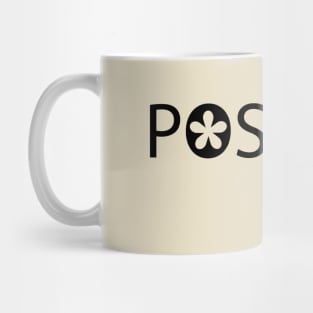 Positive being positive topography design Mug